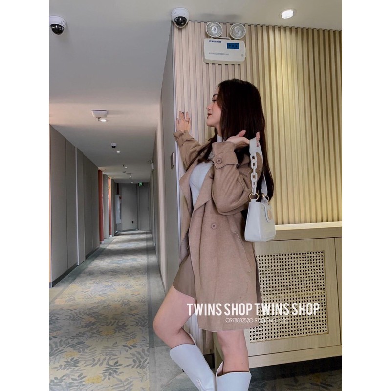 [FREESHIP - HÀNG LOẠI 1] ÁO KHOÁC VEST DA LỘN KÈM ĐAI | BigBuy360 - bigbuy360.vn