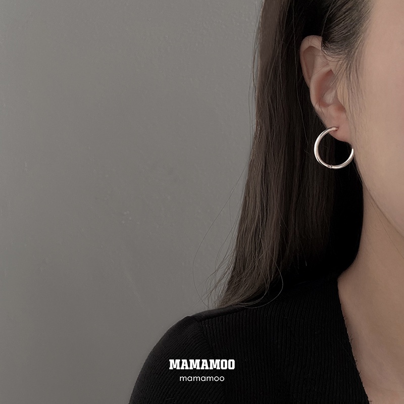 Đôi khuyên tai tròn phong cách Hàn Quốc cá tính dành cho nữ