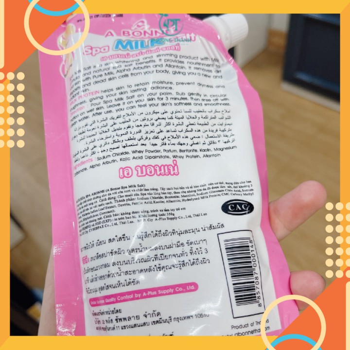 Muối bò tắm tẩy tế bào chết body abone Thái Lan hương sữa tươi (350g) | BigBuy360 - bigbuy360.vn
