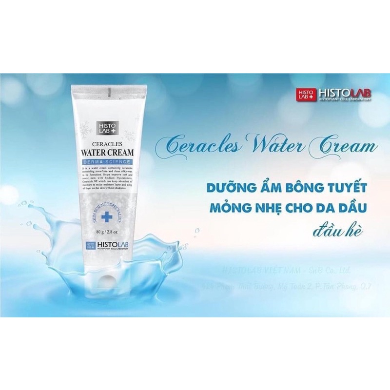 KEM DƯỠNG ẨM PHỤC HỒI DA BÔNG TUYẾT CẺRAMIDE, B5, Peptide, rau má cho MỌI LOẠI DA
