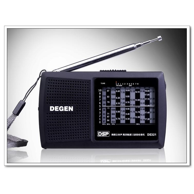 ĐÀI RADIO ĐA BĂNG TẦN AM/ FM/ SW DEGEN DE-321 SÓNG KHỎE