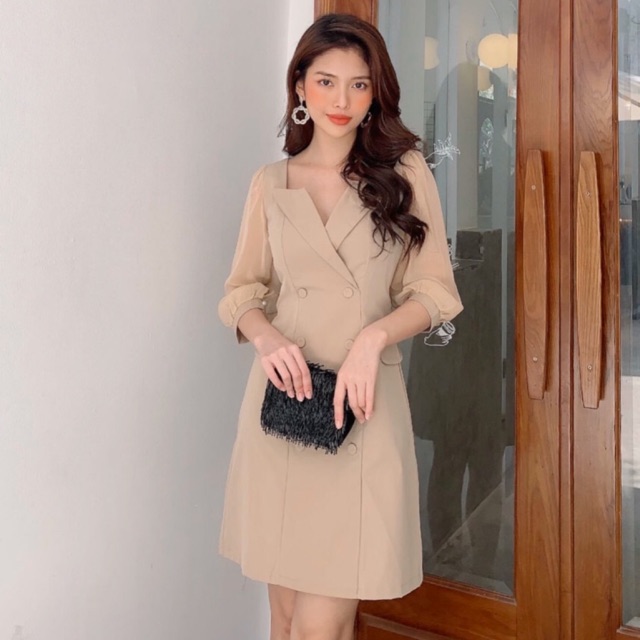 Đầm Vest tay voan ❤️FREESHIP ❤️