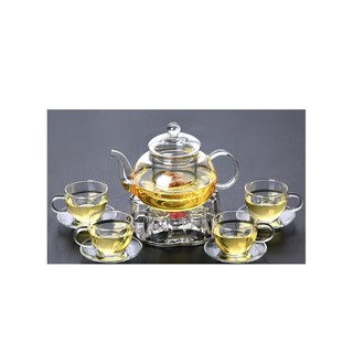 Bộ ấm chén pha trà thủy tinh Zeno SET19