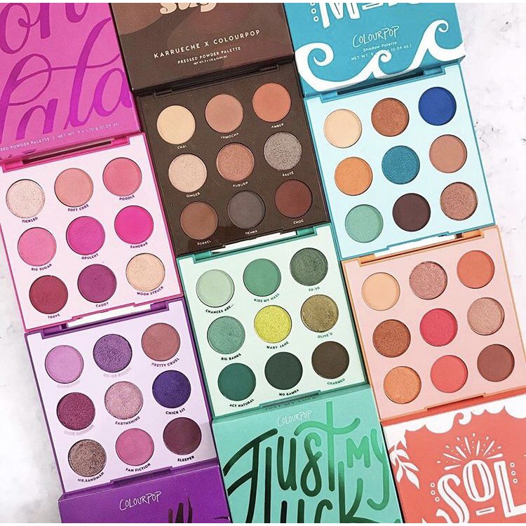 [BILL US] Bảng mắt ColourPop 9 ô đủ màu (Baby got peach, Orange, Coconuts…)