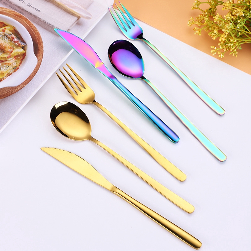 Bộ 3 dụng cụ dao muỗng nĩa bằng thép không gỉ chuyên dụng sang trọng