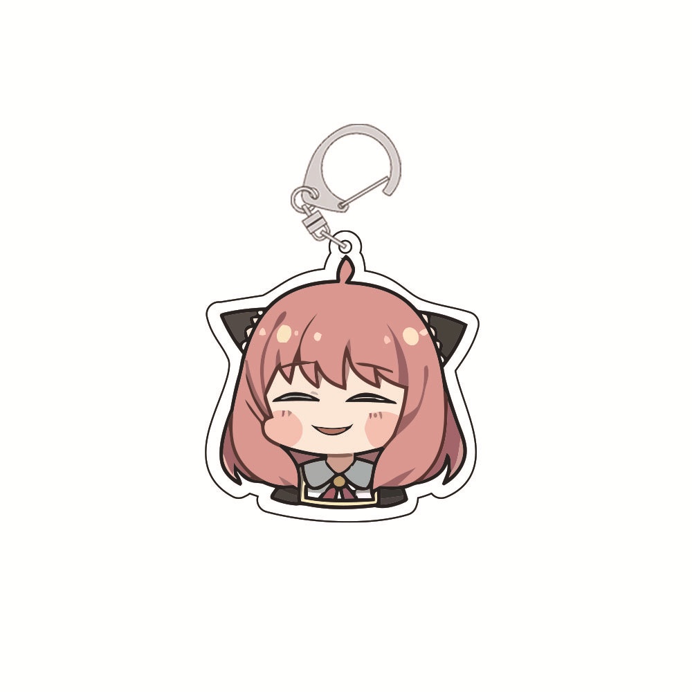 Móc khóa in hình ANYA nhân vật SPY X FAMILY GIA ĐÌNH ĐIỆP VIÊN anime chibi mica trong acrylic
