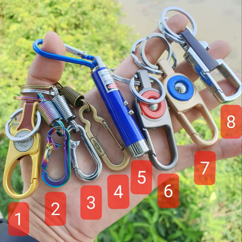 Móc khóa xe máy ô tô đẹp chất liệu inox chốt cài lưng quần thời trang | BigBuy360 - bigbuy360.vn