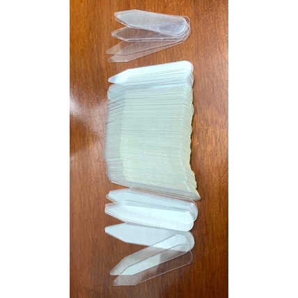 Set 200 miếng nhựa trong dùng lót cổ áo sơ mi cho thẳng đứng