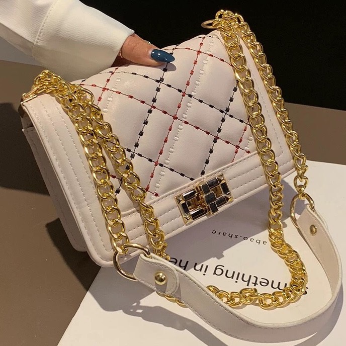 ORDER♥️Túi xách da CN mới2019(ảnh thật)3 màu Trắng-Đen-Đỏ