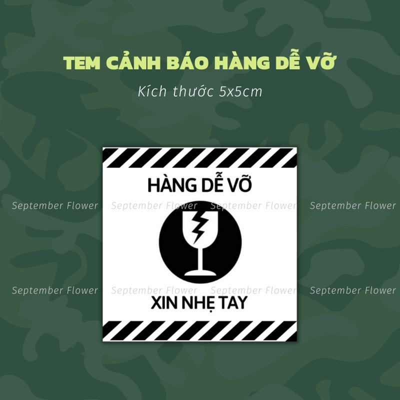 Tem Cảnh Báo Hàng Dễ Vỡ Dán Sẵn