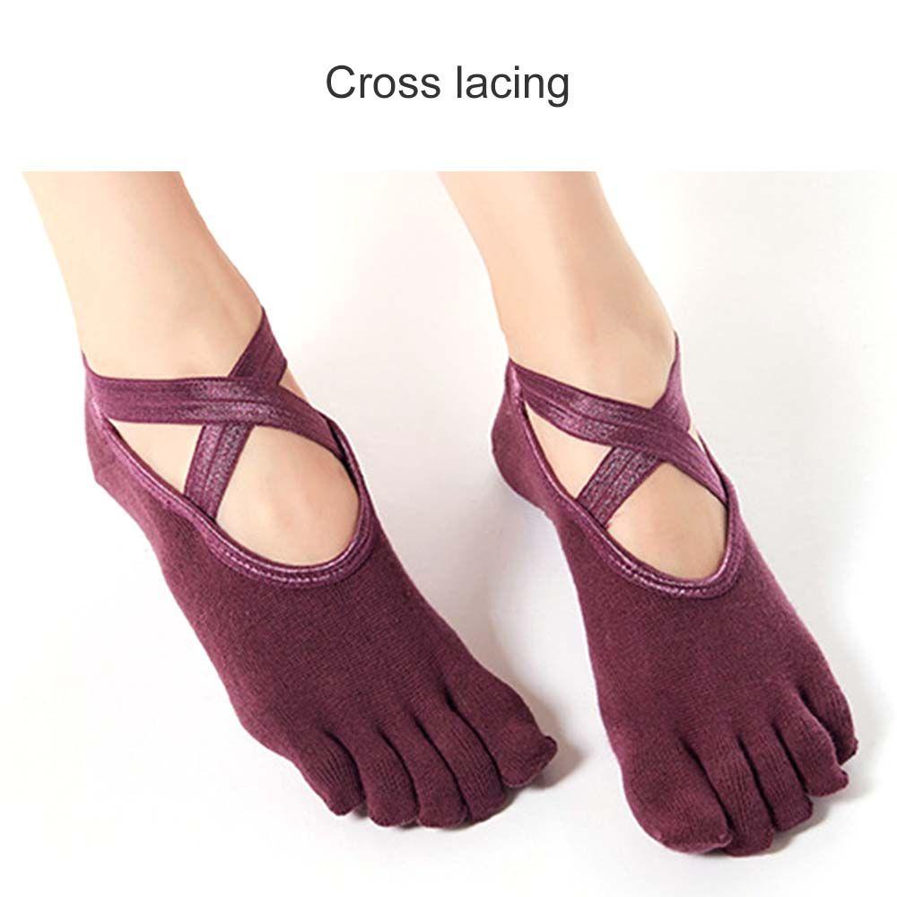 Tất Cotton 5 Ngón Chống Trượt Phong Cách Thể Thao Cho Nữ