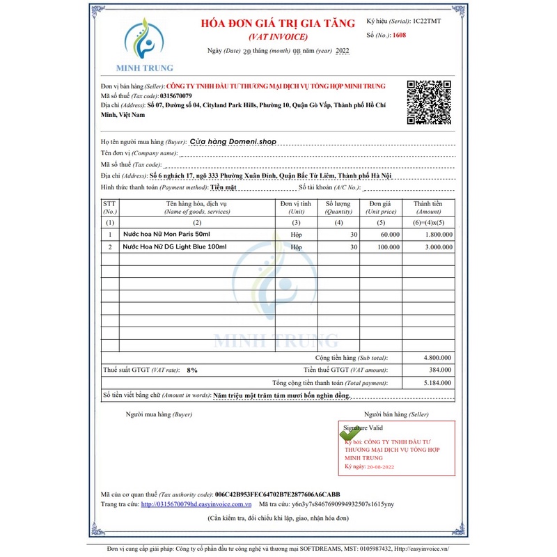 Nước Hoa Nữ DG Light Blue 100ml - Nước Hoa Thơm Lâu 12h, Hương Thơm Tươi Mát, Cá Tính Dầu Thơm Nữ