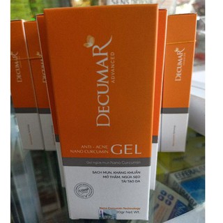 Gel ngừa mụn Nanocurcumin DECUMAR Advanced 20g