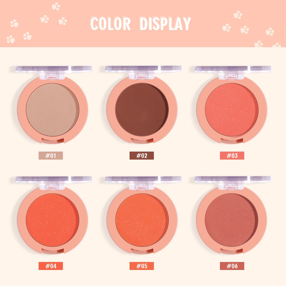 [Hàng mới về] Phấn má hồng SANIYE E0160 màu lì và ánh nhũ ngọc trai lấp lánh trang điểm phong cách mắt mèo | BigBuy360 - bigbuy360.vn