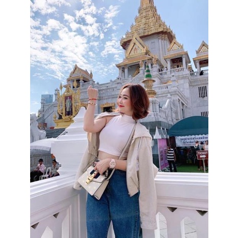 Áo ba lỗ cổ cao form croptop cho nàng cá tính  - Carotshop - CRS