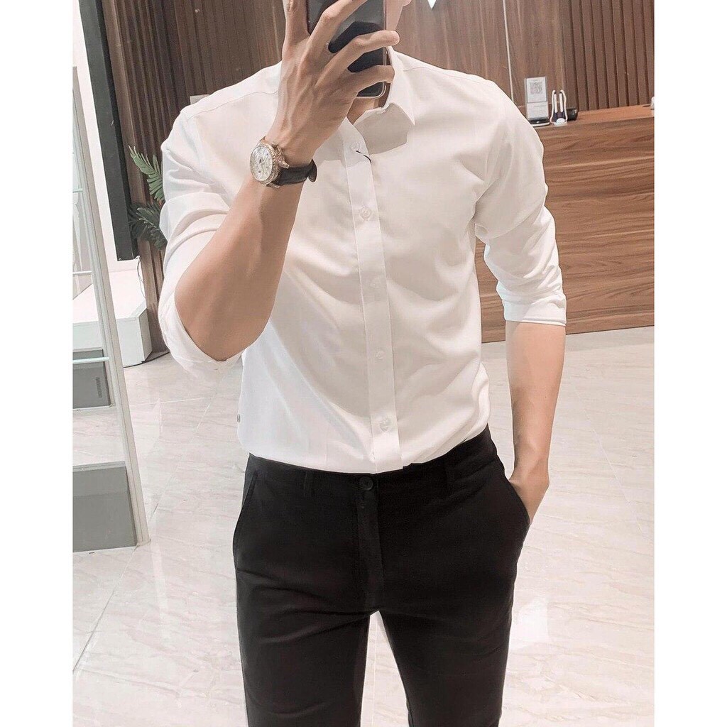 Áo sơ mi nam dài tay - kiểu dáng basic phong cách - thời trang - PANDO FASHION | BigBuy360 - bigbuy360.vn