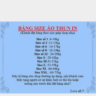 Áo thun gia đình đón tết đủ size