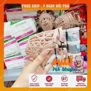 MUA RỌ MÕM CHÓ 😍𝗙𝗿𝗲𝗲𝗦𝗵𝗶𝗽😍 Bằng nhựa không gây đau cho bé, có khóa nới linh động có chỉnh dây cho bé thoải mái nhất.