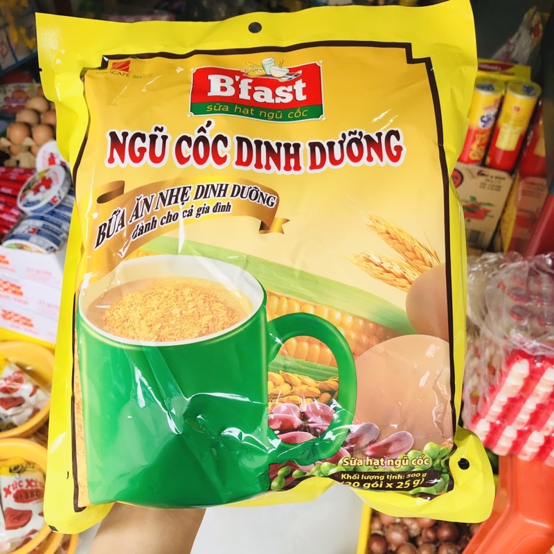 Sữa hạt ngũ cốc dinh dưỡng B’FAST 20 gói x 25 gram