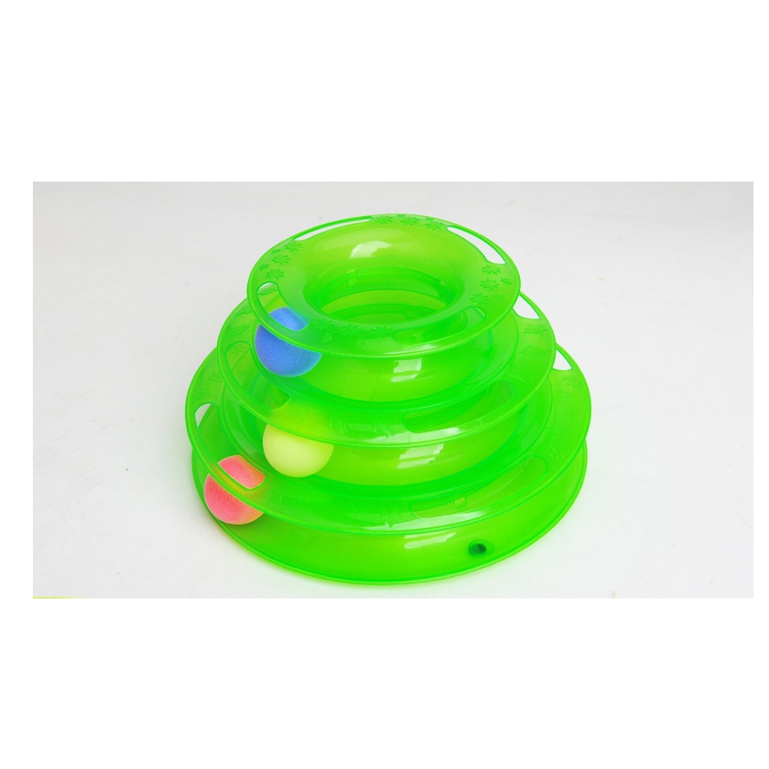 Đồ Chơi Cho Mèo Tháp Bóng 3 Tầng I Đồ Chơi Cho Mèo ( KPETMART)
