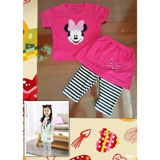 (SALE OFF)Bộ thun quần váy Minnie