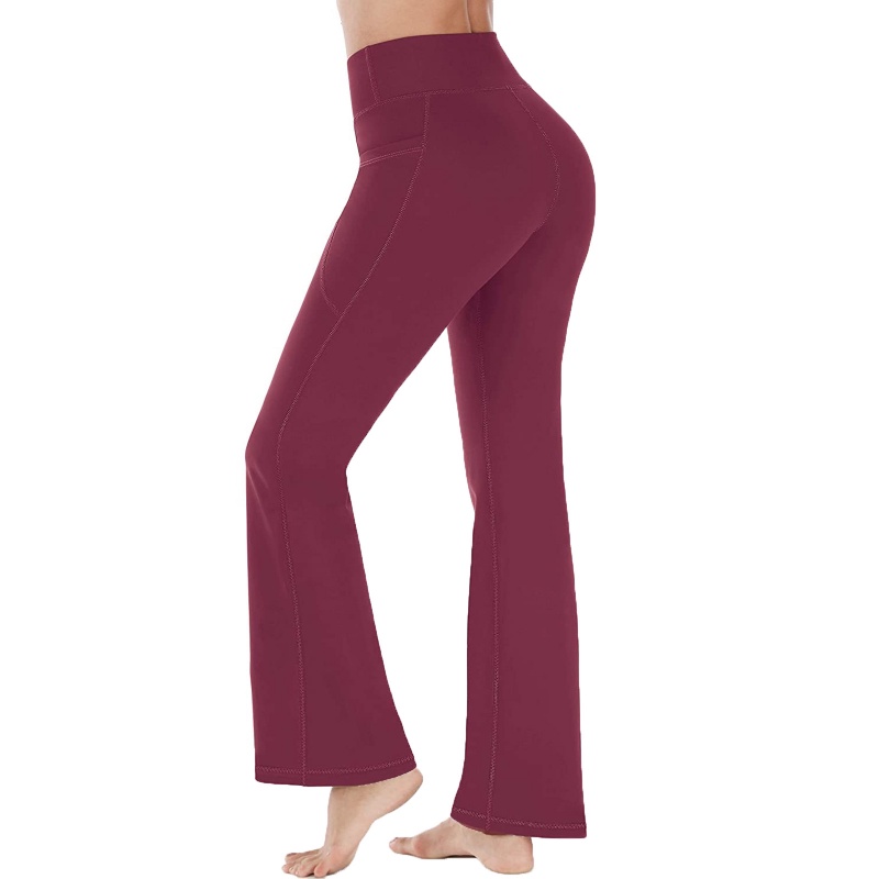 Quần ống rộng lưng cao có túi tập Yoga/ nhảy múa cho nữ