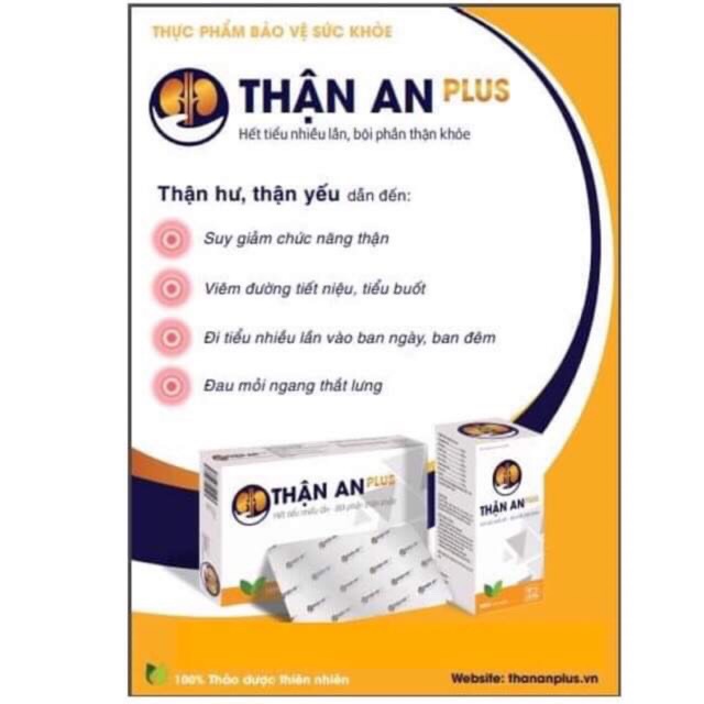Thận an plus  - hỗ trợ giảm tiểu buốt ,viêm đường tiểu niệu...