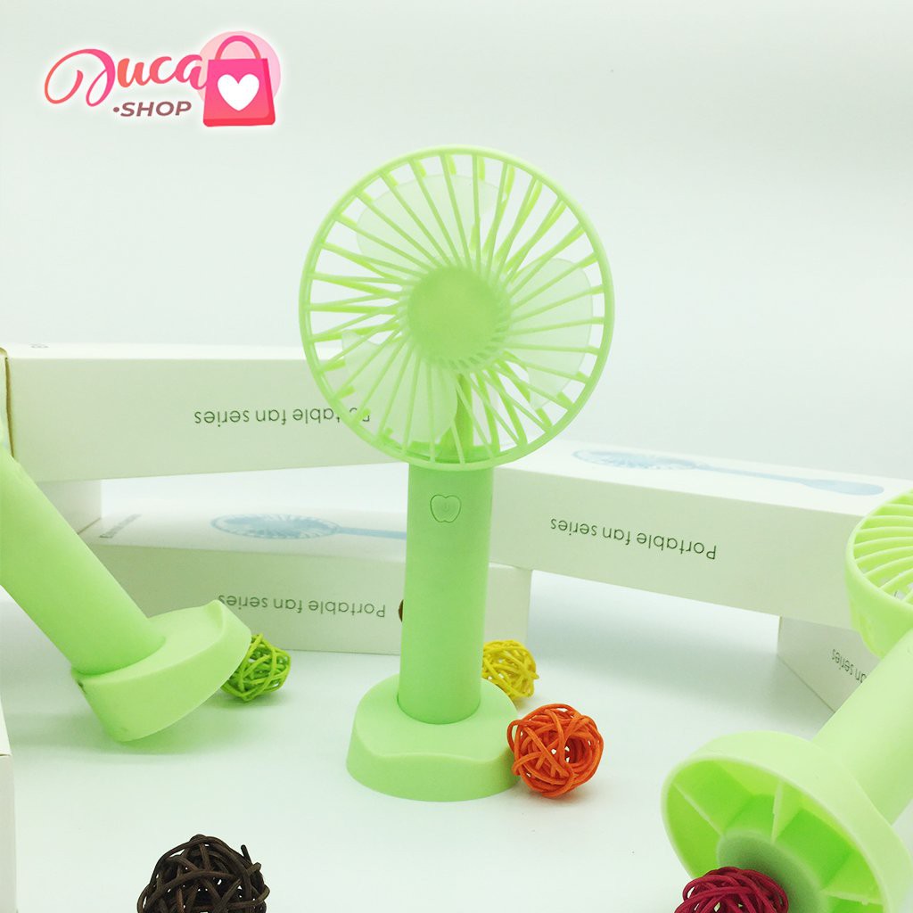 Quạt mini tích điện cầm tay có đế để bàn siêu hot | BigBuy360 - bigbuy360.vn
