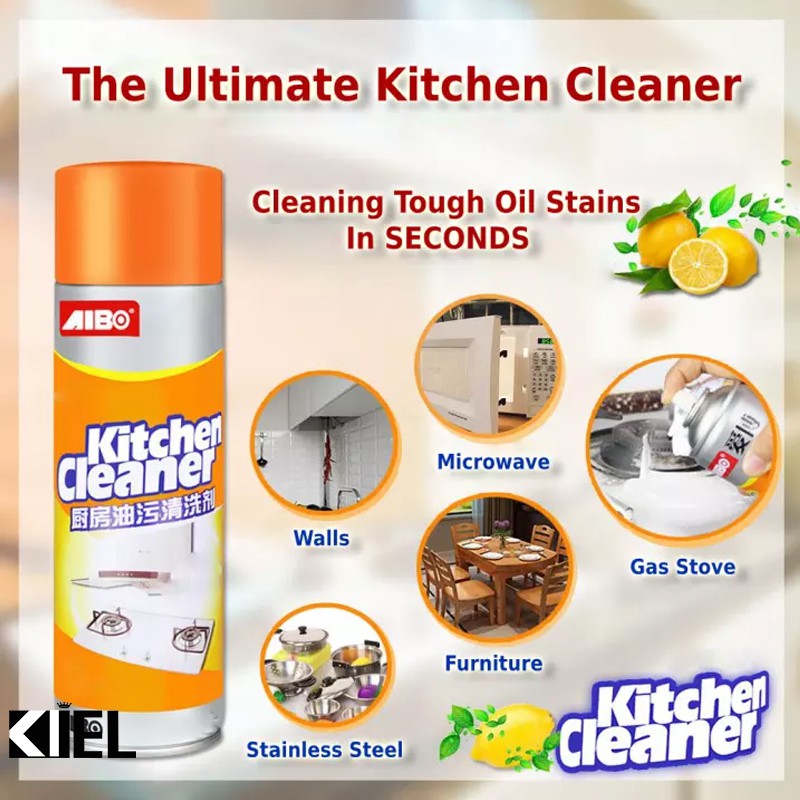 Bình xịt tẩy đa năng vệ sinh nhà bếp, chai xịt tẩy Kitchen Cleaner tẩy rửa nhà bếp sạch bóng, đánh bay dầu mỡ