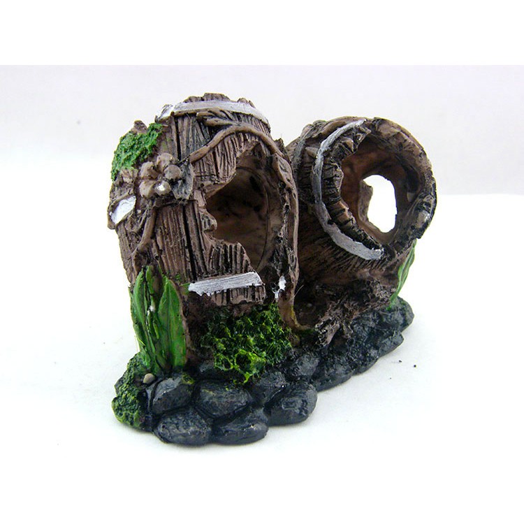 Tiểu cảnh thùng đắm dùng trang trí cho hồ cá, hồ thủy sinh