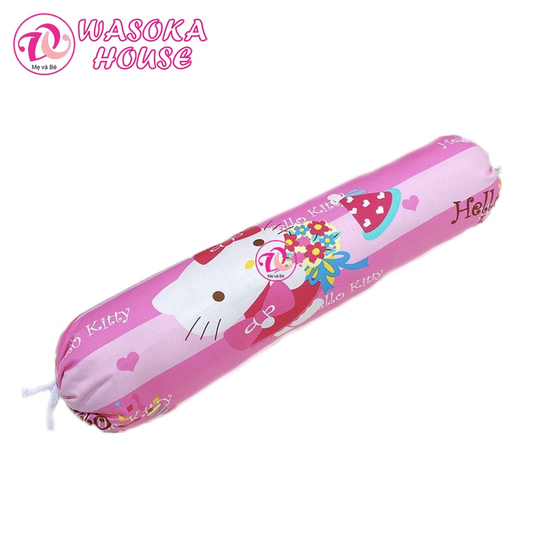 Gối ôm cho bé, gối dài vải Thắng Lợi 60-70cm, gối mềm mát, nhiều họa tiết hoạt hình dễ thương quen thuộc