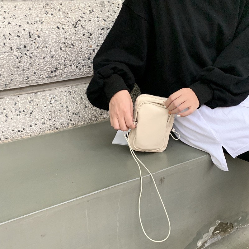 IELGY Túi Đeo Chéo IELGY Rút Dây Mini Đơn Giản Cá Tính Thời Trang Cho Nữ