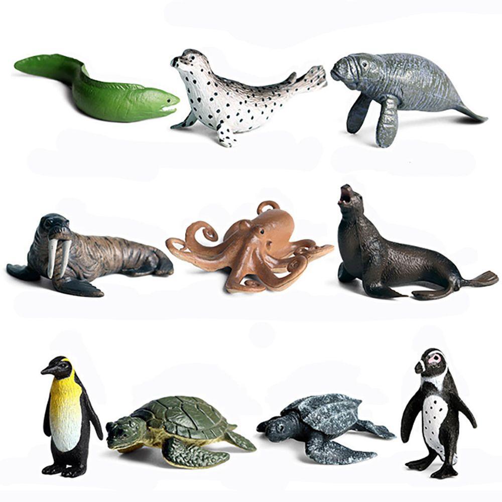 Set 1 / 10 Con Dấu Hình Động Vật Biển Cho Bé Học Hỏi