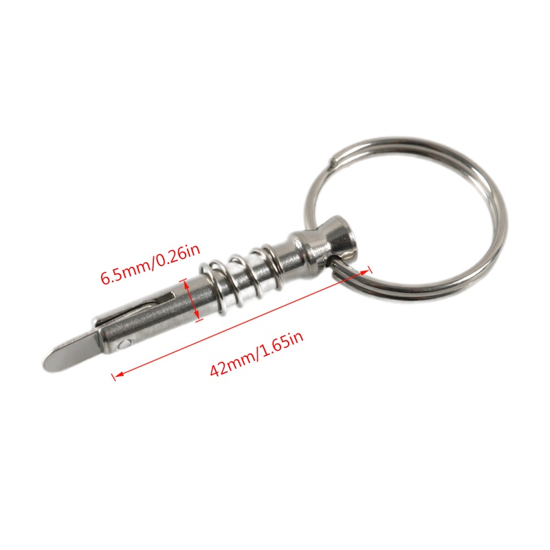 Chốt Cài Đầu Bimini Đường Kính 1 / 4 Inch (6.5mm) Bằng Thép Không Gỉ Cho Tàu Thuyền Dài 0.9 &quot;