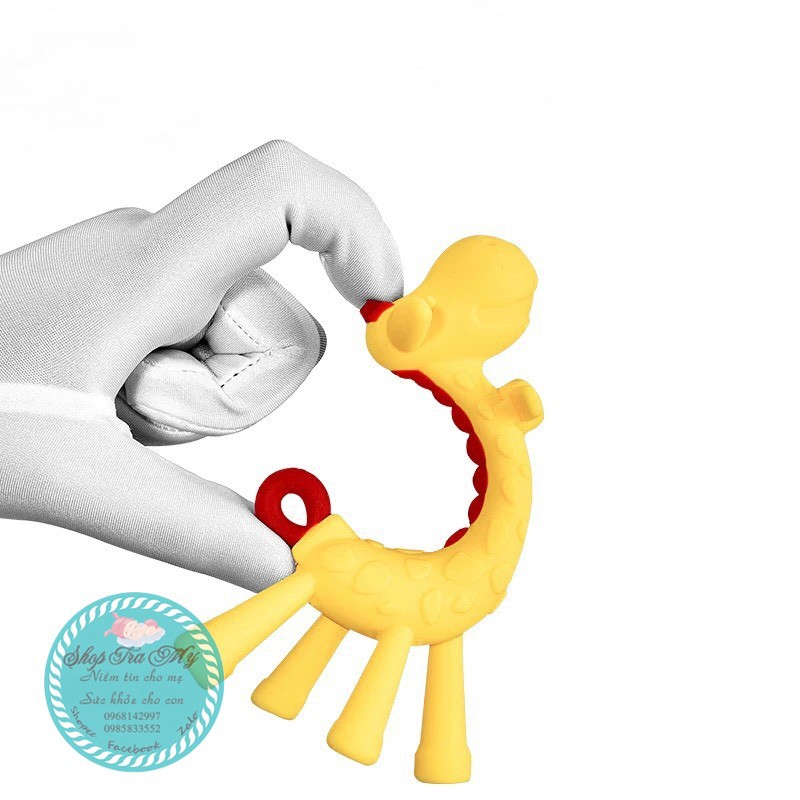 Gặm nướu hình hươu có hộp cho bé tuyệt đối an toàn DD181