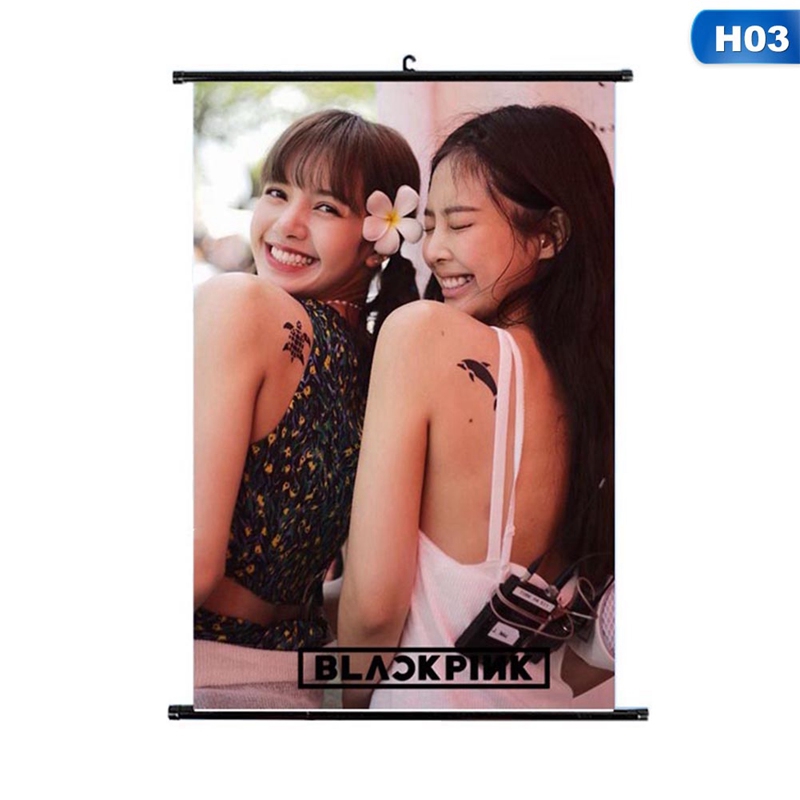 Poster treo tường in hình nhóm nhạc KPOP blackpink