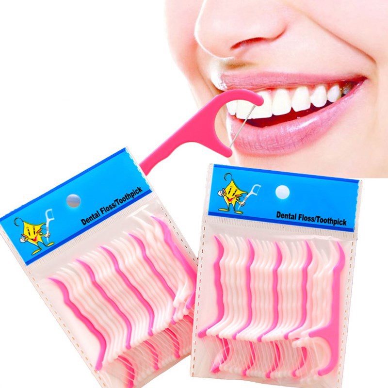 ⚡ Sét 20 tăm Chỉ ⚡ Combo 20 Tăm Chỉ Nha Khoa Siêu Mỏng 1615