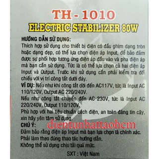 BỘ ĐỔI NGUỒN 220V VỀ 110V - 80W