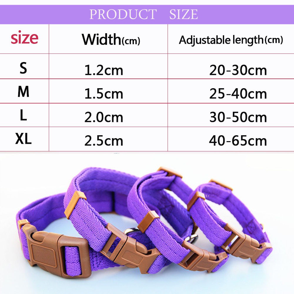 Vòng Cổ nylon Dễ Điều Chỉnh Cho Chó Lớn Và Nhỏ
