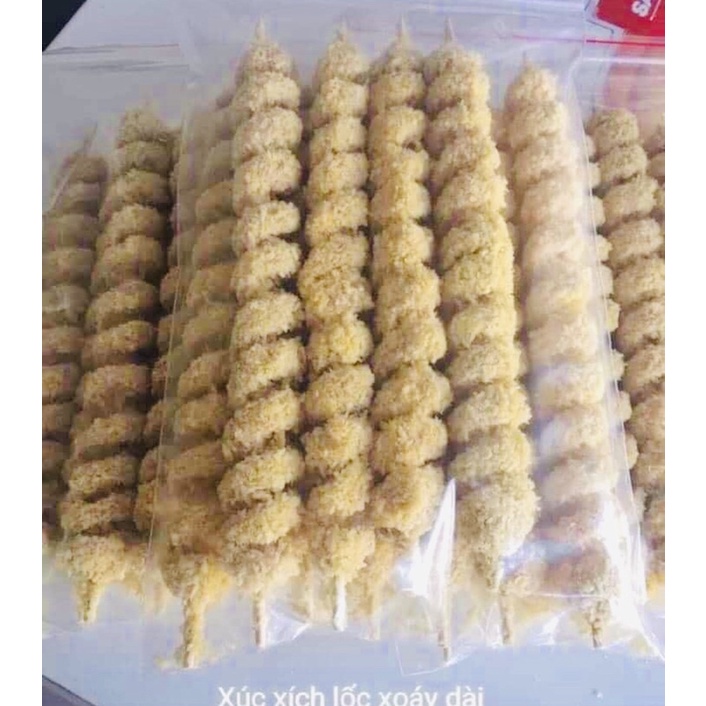 XÚC XÍCH LỐC XOÁY Loại size ĐẠI siêu to ( 10 cái / túi ) bán lẻ tại nội thành Hải Phòng