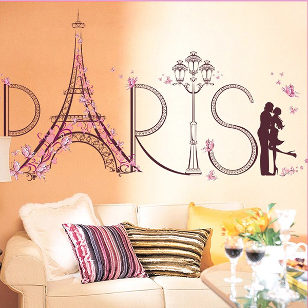 [RẺ VÔ ĐỊCH] Decal dán tường paris love - DC614