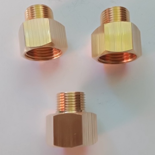 Lơ nối ren ngoài 13 ren trong 21mm đồng