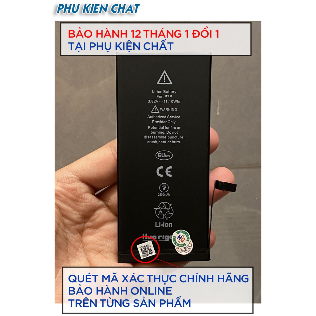 Pin iphone Eutev Chính Hãng 4s,5,5s,5c,6,6s,6plus,6splus,7,7plus,8,8plus, X pin gắn trong bảo hành 12 tháng