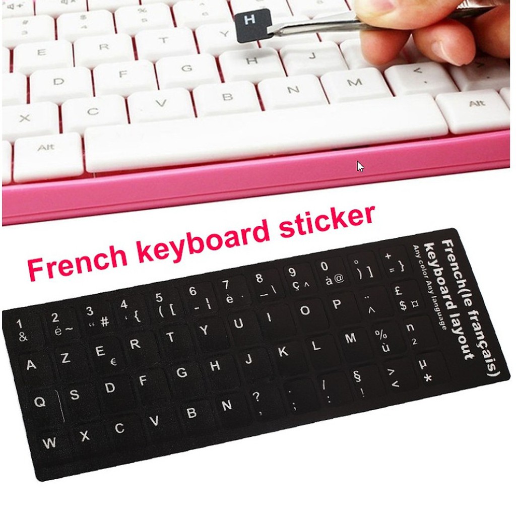 Miếng dán bàn phím tiếng Pháp (French Keyboard Sticker) [CHÍNH HÃNG]