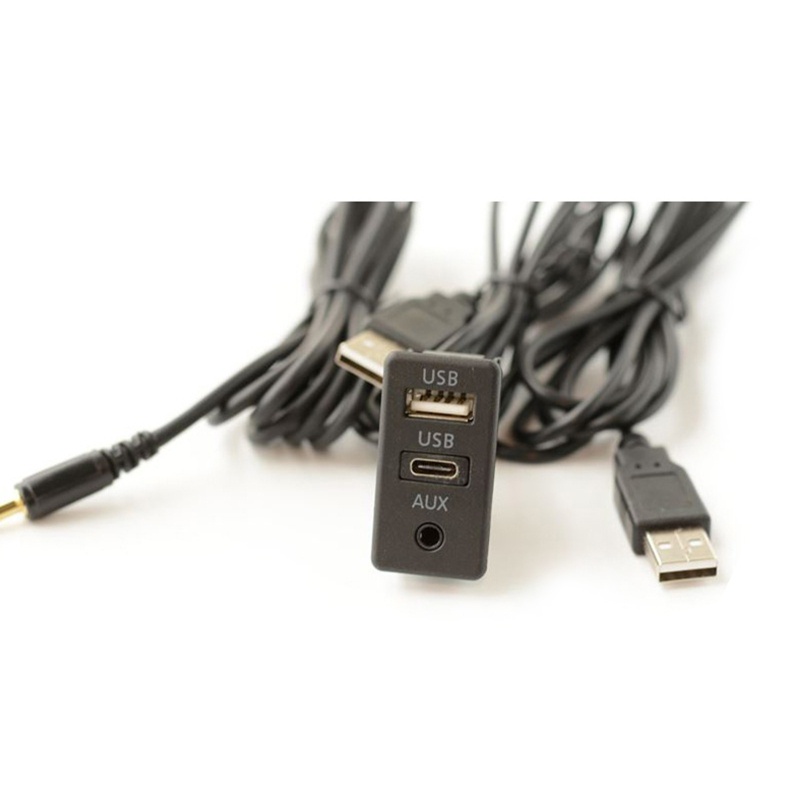 Dây Cáp Nối Dài Bảng Điều Khiển Xe Hơi Giao Diện USB Type-C Aux