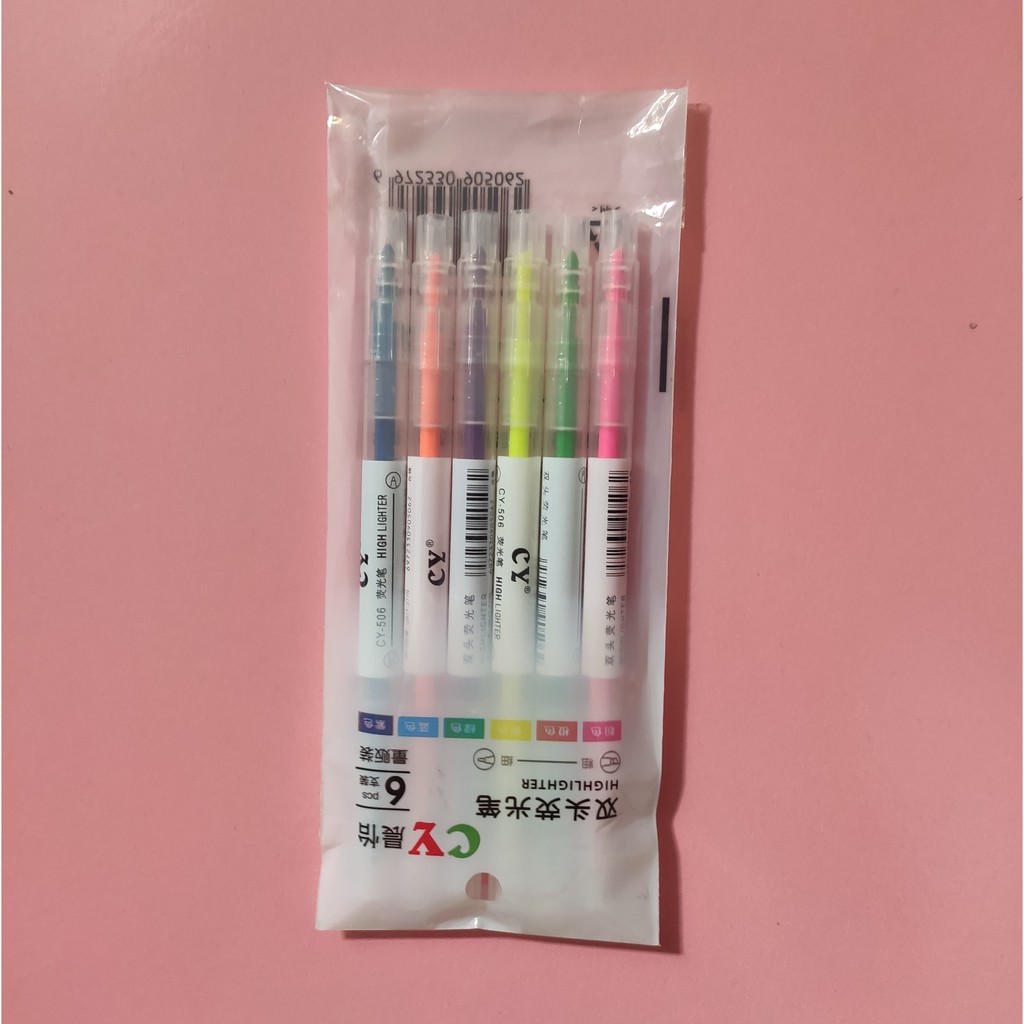 Bộ 6 bút dạ đánh dấu dòng | Highlighter