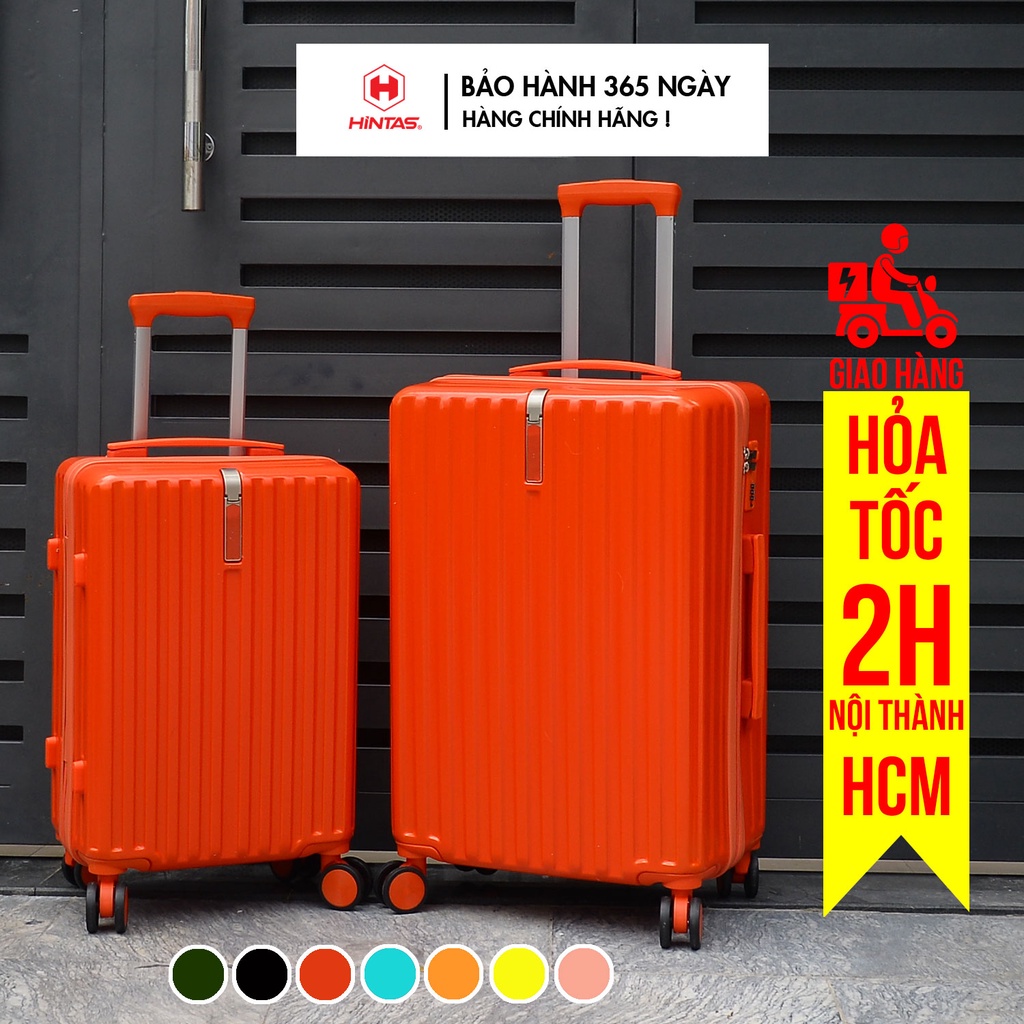 Vali kéo Hintas Combo size 20/24 inch nhựa dẻo PP cao cấp chống va đập, chống trầy xước VL 08 – BH đến 5 năm, 1 đổi 1