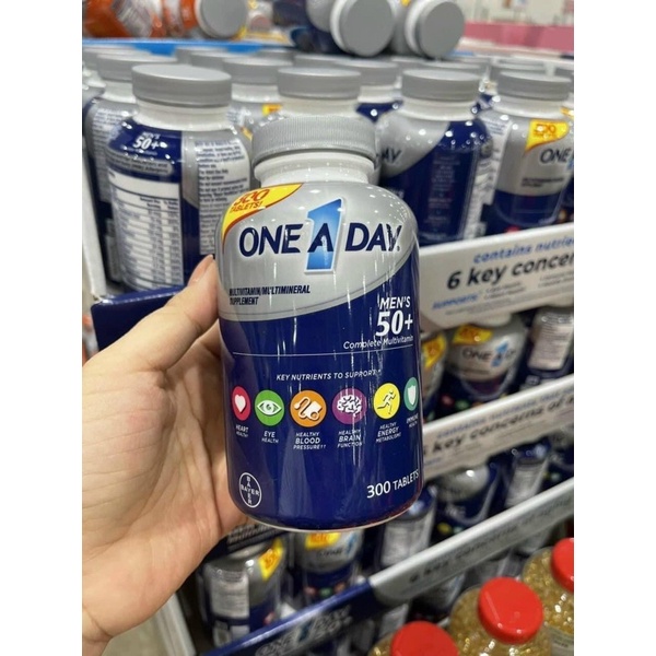 Date/2025 viên Uống One A Day Men 50+Lọ 300 viên