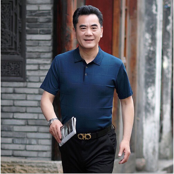 Áo phông có cổ cho ông , cho bố / Áo phông nam trung niên