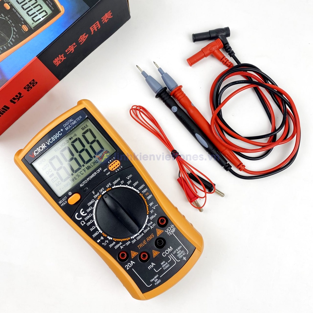 Đồng Hồ Vạn Năng Điện tử Victor VC 890C+